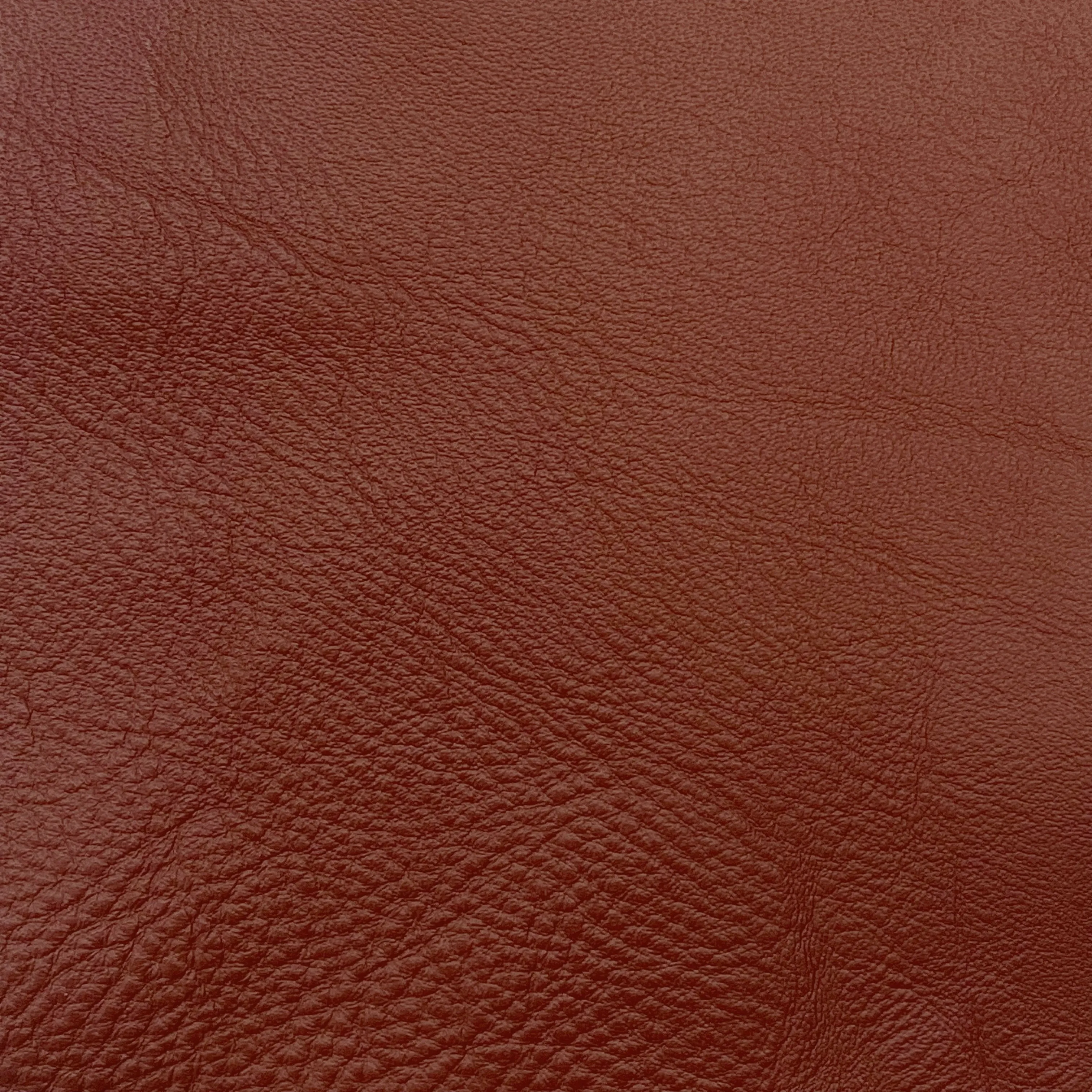 4oz (1.7mm) Pebble Cow Leather- Brick Red (per square foot)