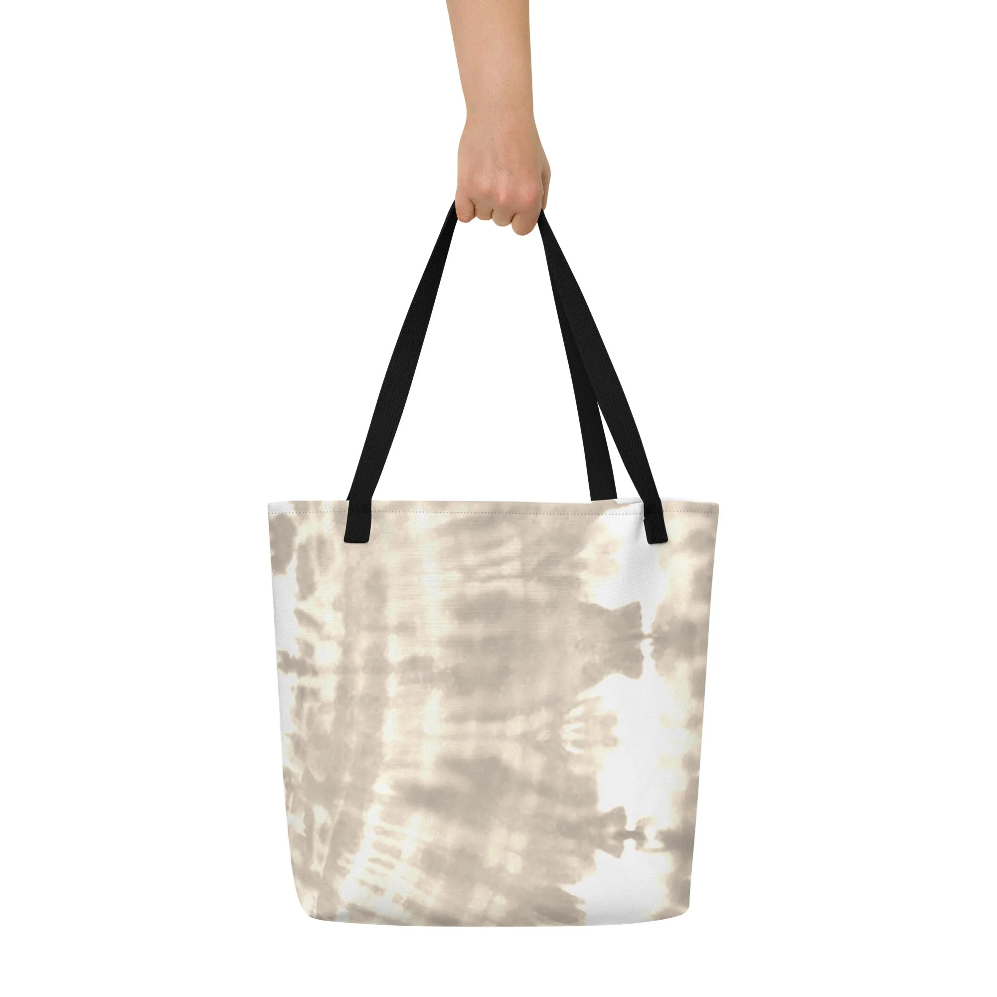 All-Over Print Large Tote Bag (Carbon Grey)