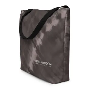 All-Over Print Large Tote Bag (Charcoal)