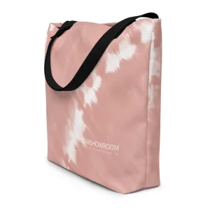All-Over Print Large Tote Bag (Dusty Rose)