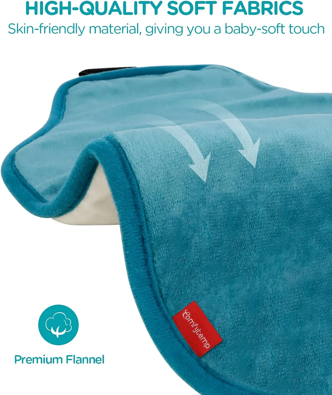 ComfyWarmth™ Upgraded Heating Pad for Back Pain Relief