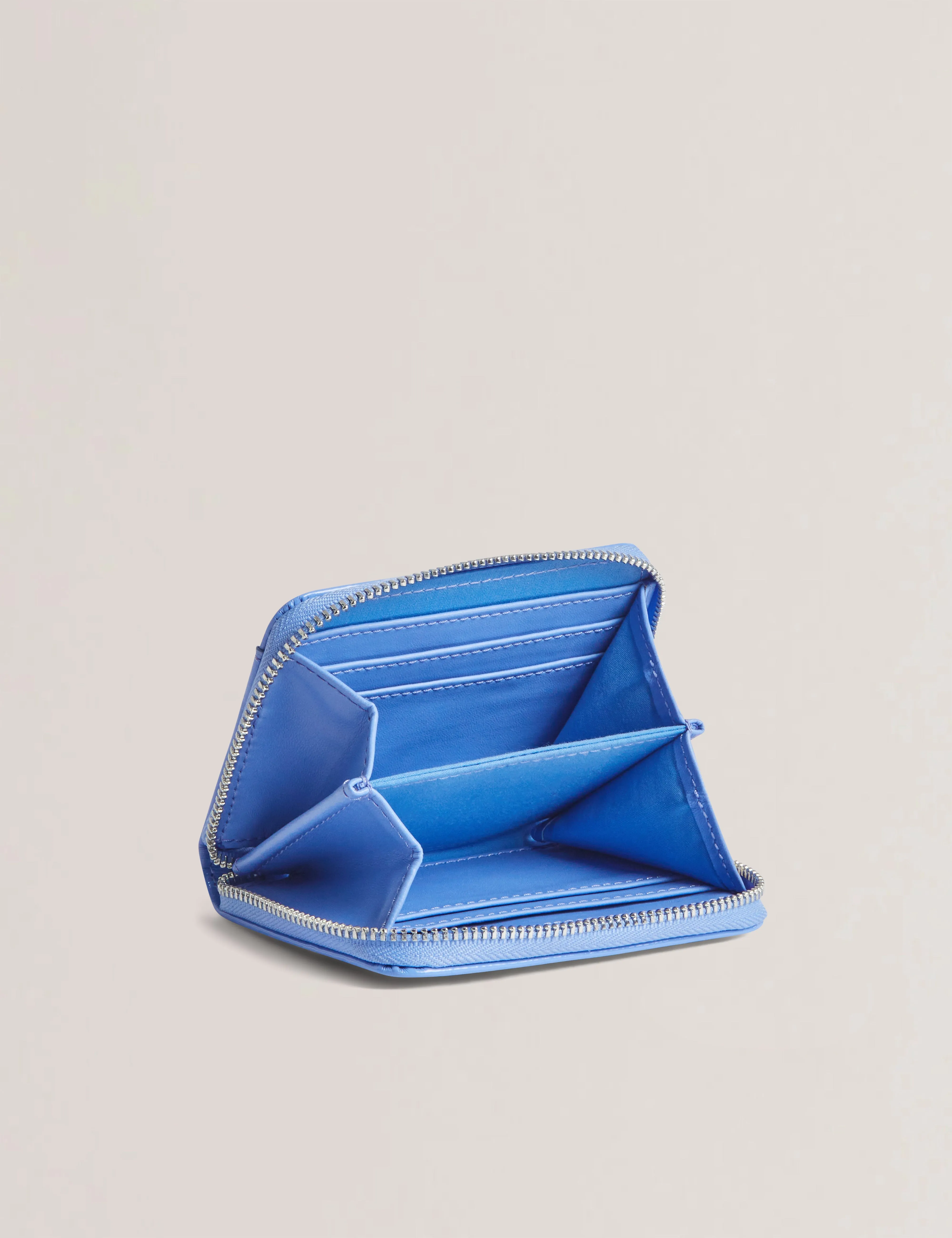 Crinnie Crinkle Icon Small Zip Around Mid-Blue