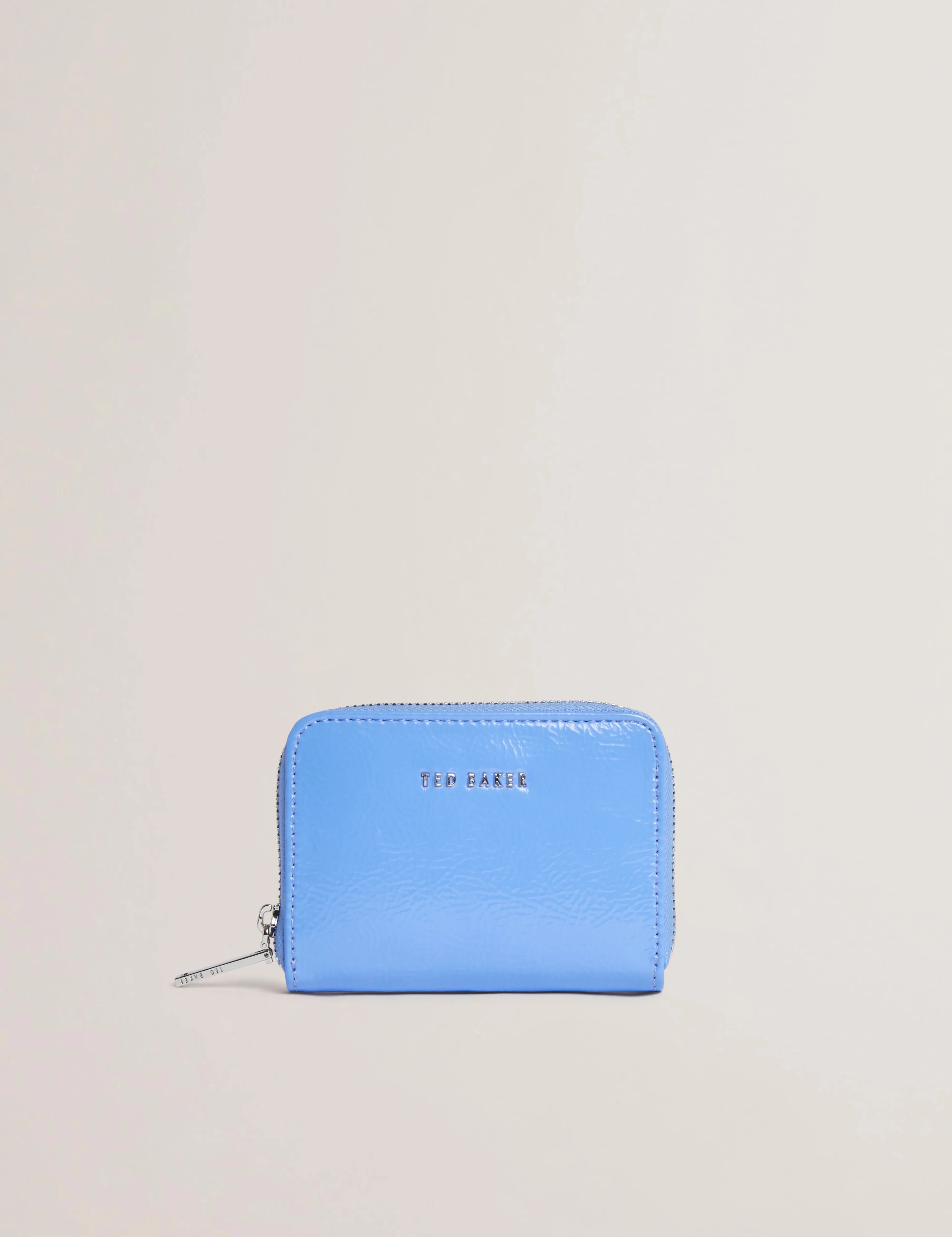 Crinnie Crinkle Icon Small Zip Around Mid-Blue