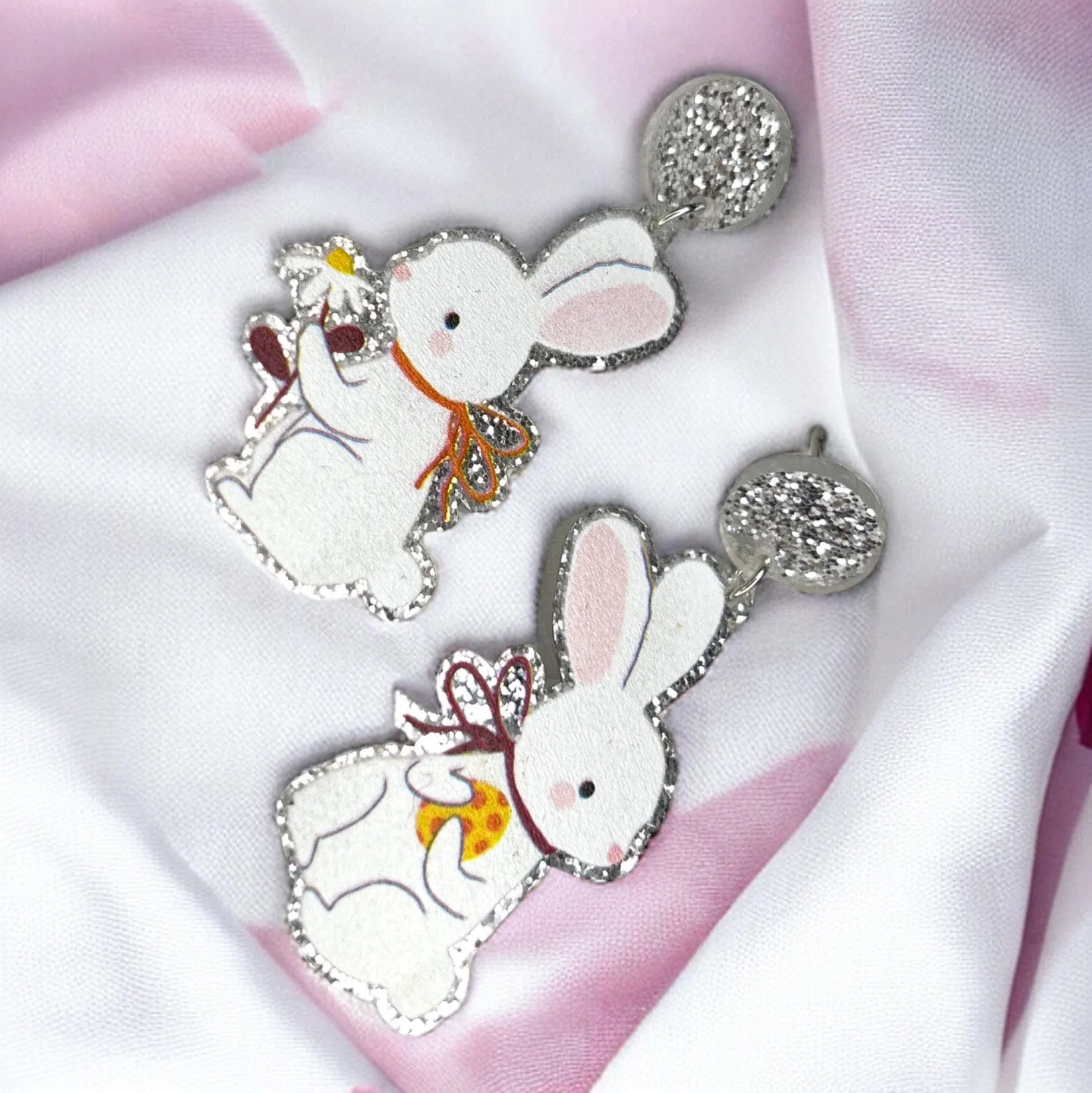 Easter Earrings - Happy Easter, Easter Bunny, Easter Accessories, Easter Egg, Easter Accessories, Easter Basket, Easter Hunt, Rabbit Earring