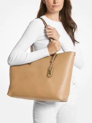 Eliza Extra-Large Pebbled Leather Reversible Tote Bag