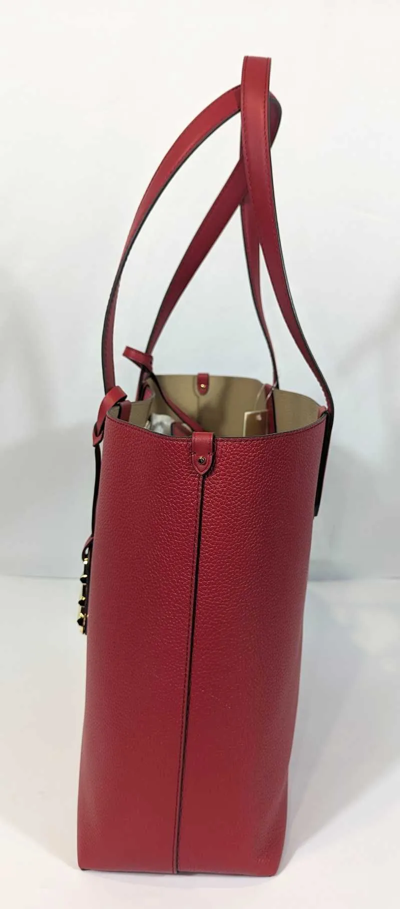 Eliza Extra-Large Pebbled Leather Reversible Tote Bag