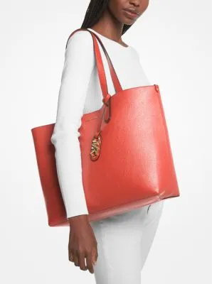 Eliza Extra-Large Pebbled Leather Reversible Tote Bag