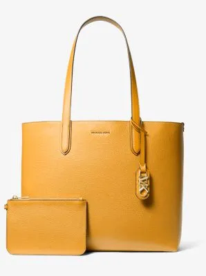Eliza Extra-Large Pebbled Leather Reversible Tote Bag
