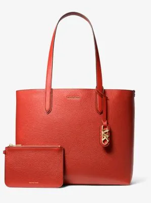Eliza Extra-Large Pebbled Leather Reversible Tote Bag