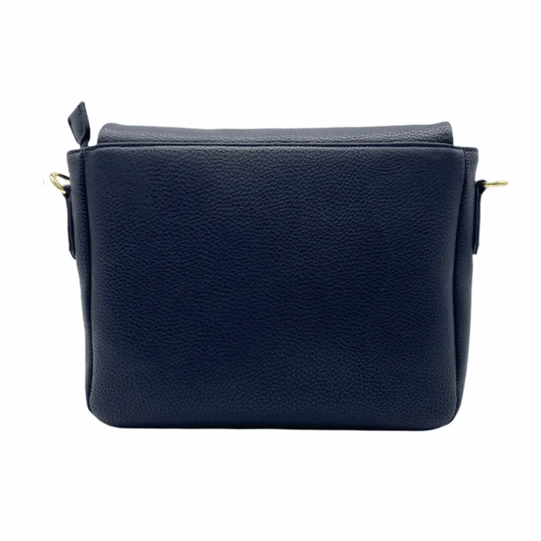 Georgie Foldover Cross Body Bag | Navy