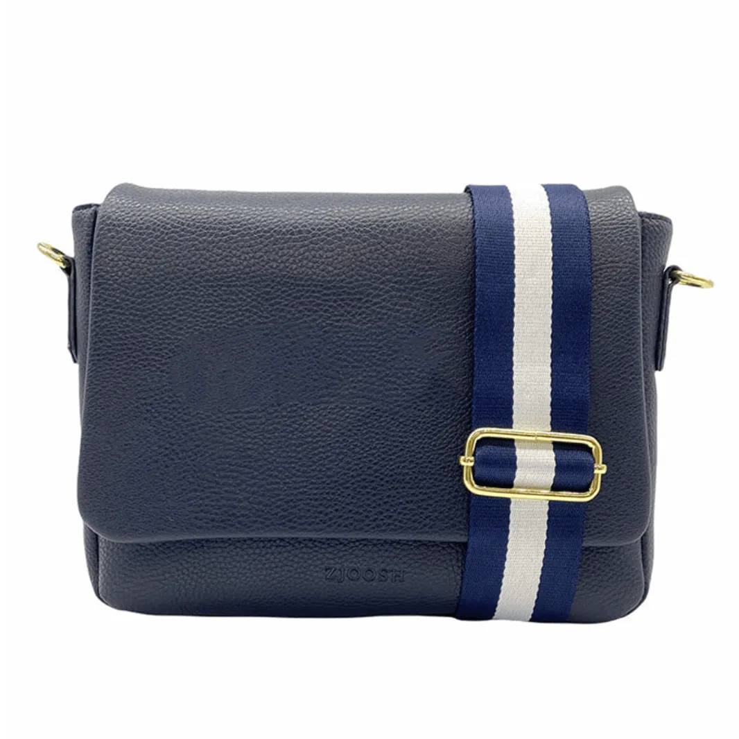 Georgie Foldover Cross Body Bag | Navy