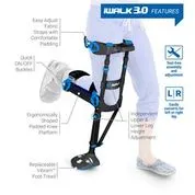 iWALK 3.0 Hands Free Crutch - Pain Free Knee Crutch - Alternative to Crutches