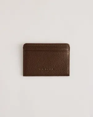 Kaiiloo Debossed Textured Leather Card Holder Brn-Choc