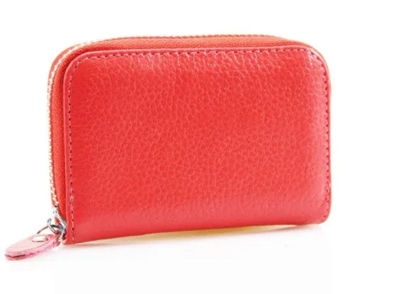 Leather RFID card holder