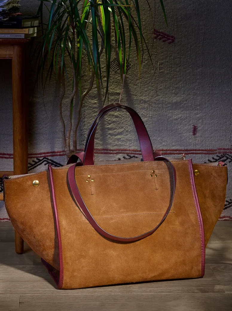Leon Large tan suede