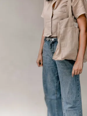 Linen Tote Bag Beige