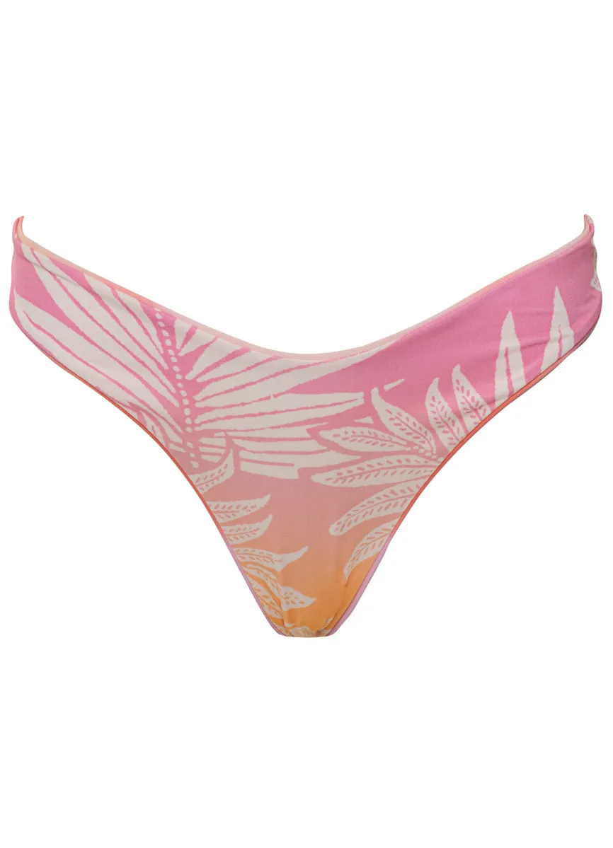 Maaji Pink Swirl Splendour Regular Rise Thin Side Bikini Bottom