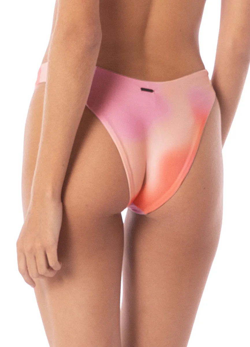 Maaji Pink Swirl Splendour Regular Rise Thin Side Bikini Bottom