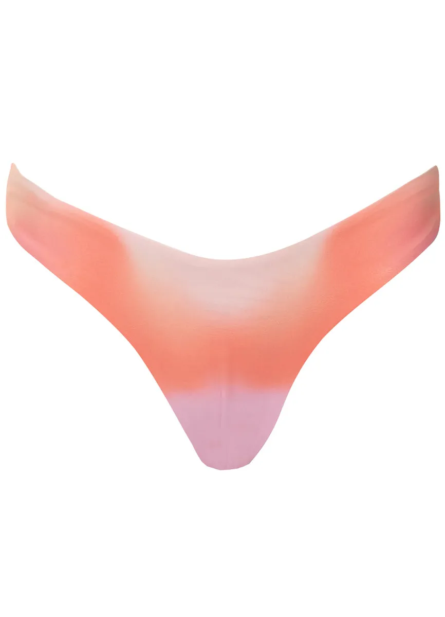 Maaji Pink Swirl Splendour Regular Rise Thin Side Bikini Bottom