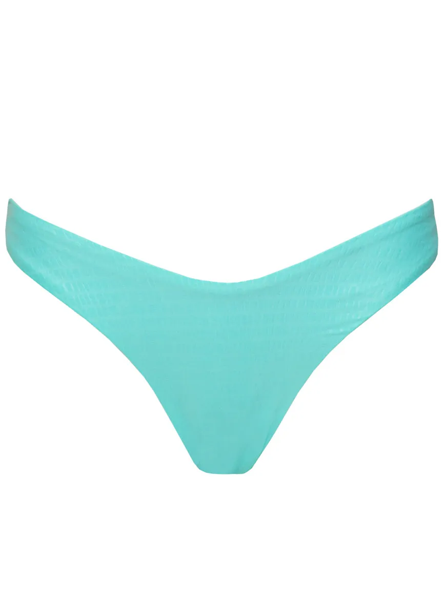 Maaji Sea Turquoise Splendour Regular Rise Thin Side Bikini Bottom