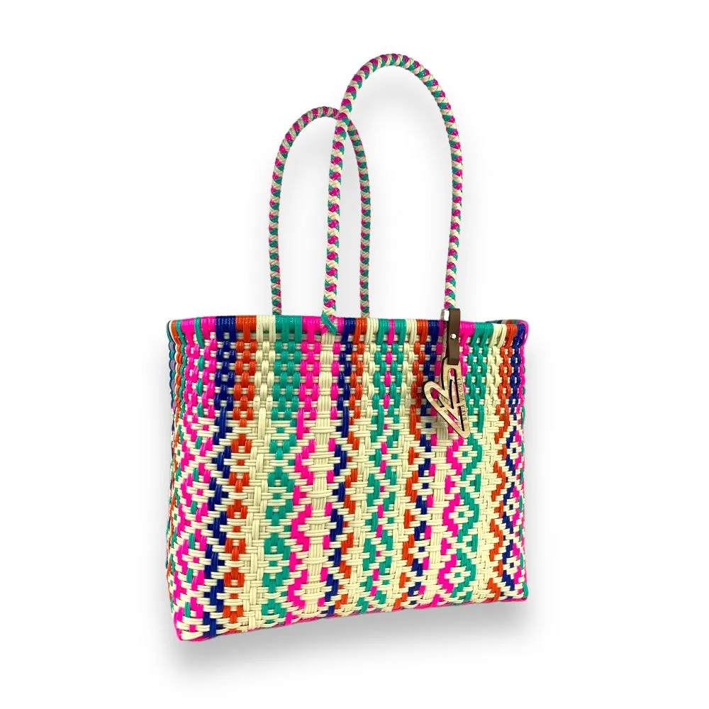 Maria Victoria | Aurora Tote | Upcycled, Handwoven, Multicolor