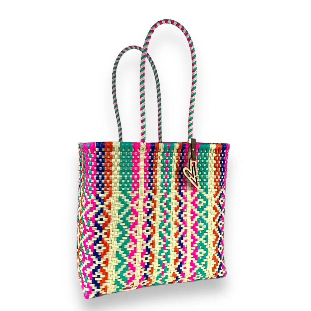 Maria Victoria | Aurora Tote | Upcycled, Handwoven, Multicolor