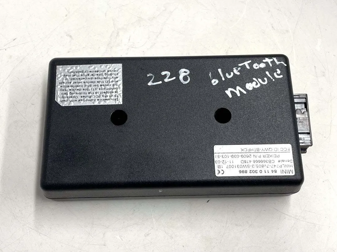 Mini Cooper Bluetooth Hands Free Module 84110302896 02-08 R50 R52 R53