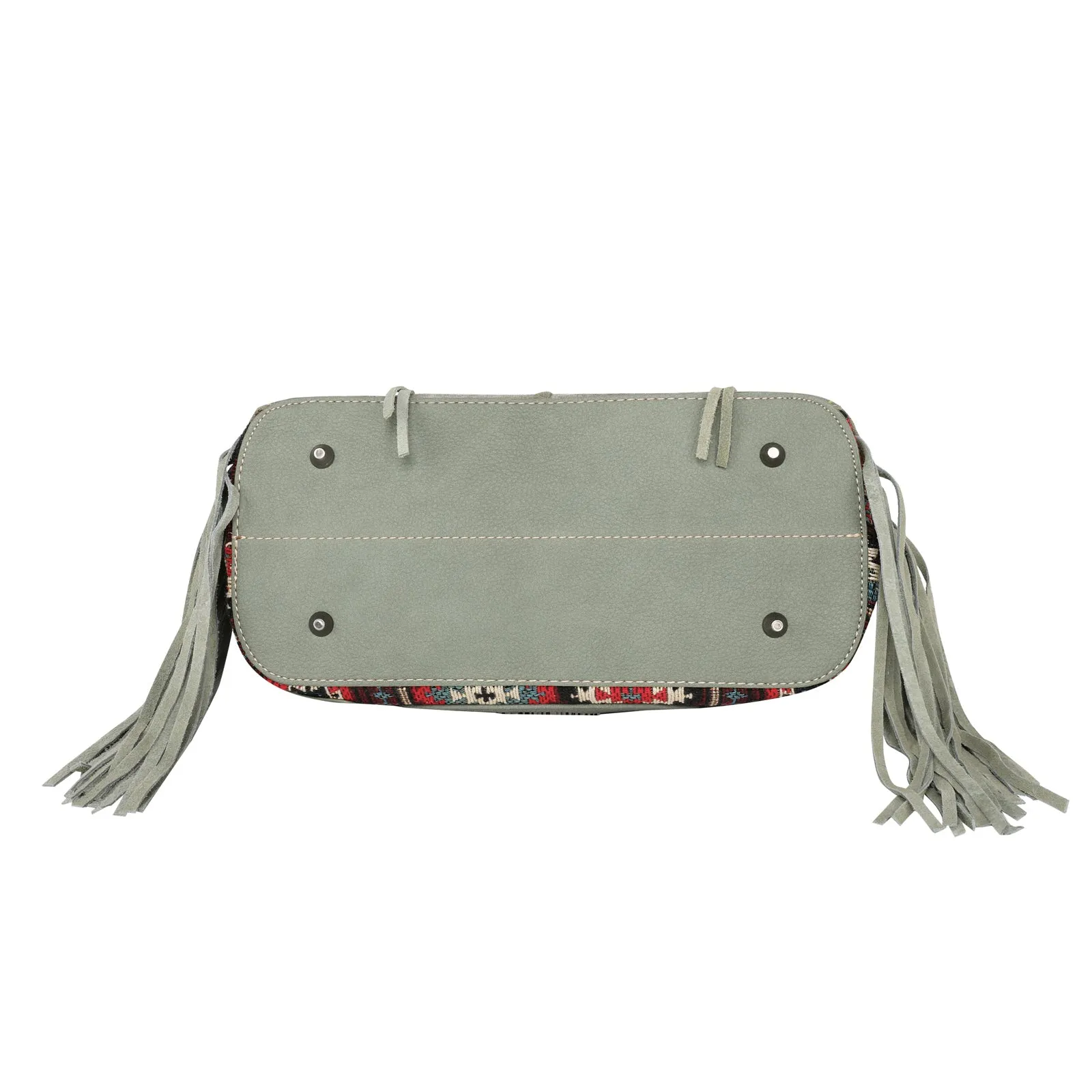 MW1174G-8317 Montana West Aztec Tapestry Fringe Concealed Carry Tote