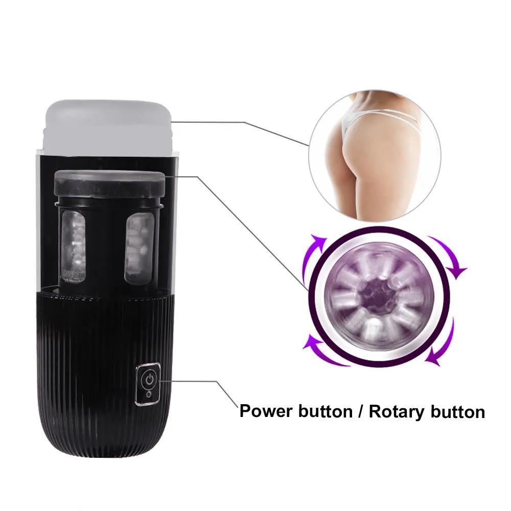 Rotating Hands-free Masturbator Cup