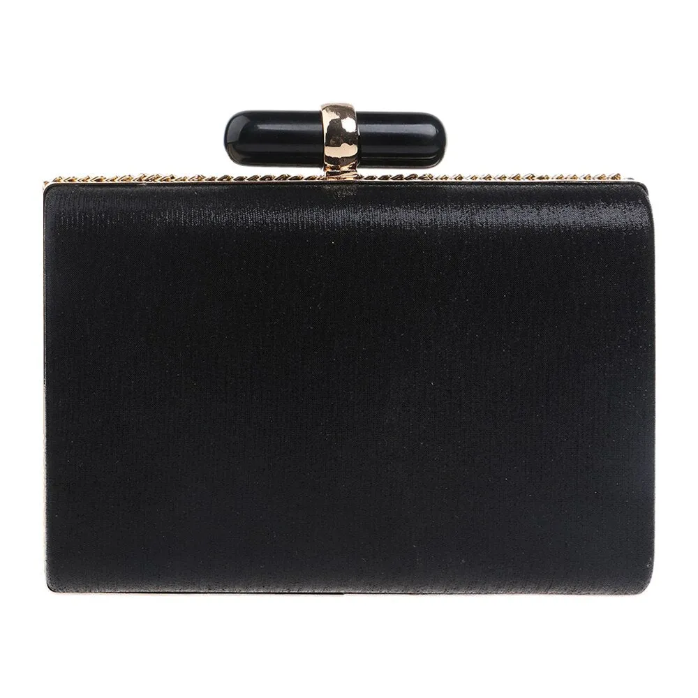 SEKUSA Embroidery Women Handbags Beaded Chain Accessory Metal Day Clutches Party Wedding Evening Bags One Side Diamonds Purse