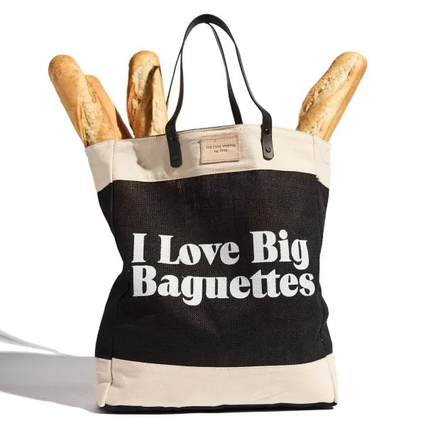 THE COOL HUNTER I Love Big Baguettes market bag