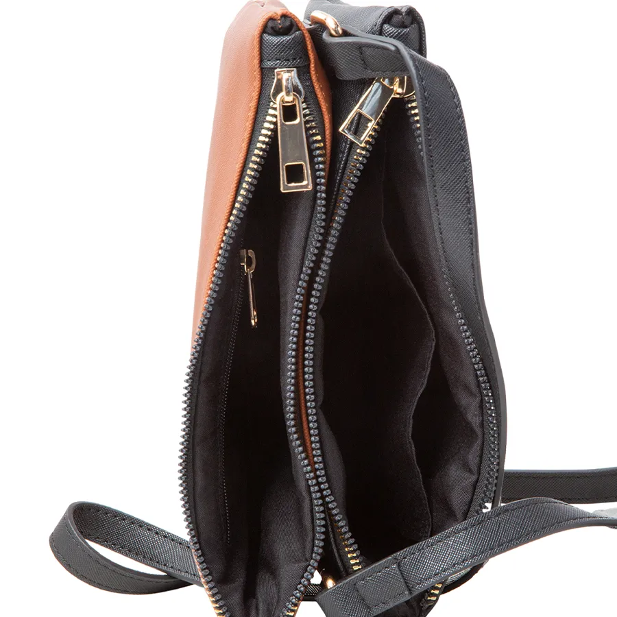 Women's Double Zip Crossbody