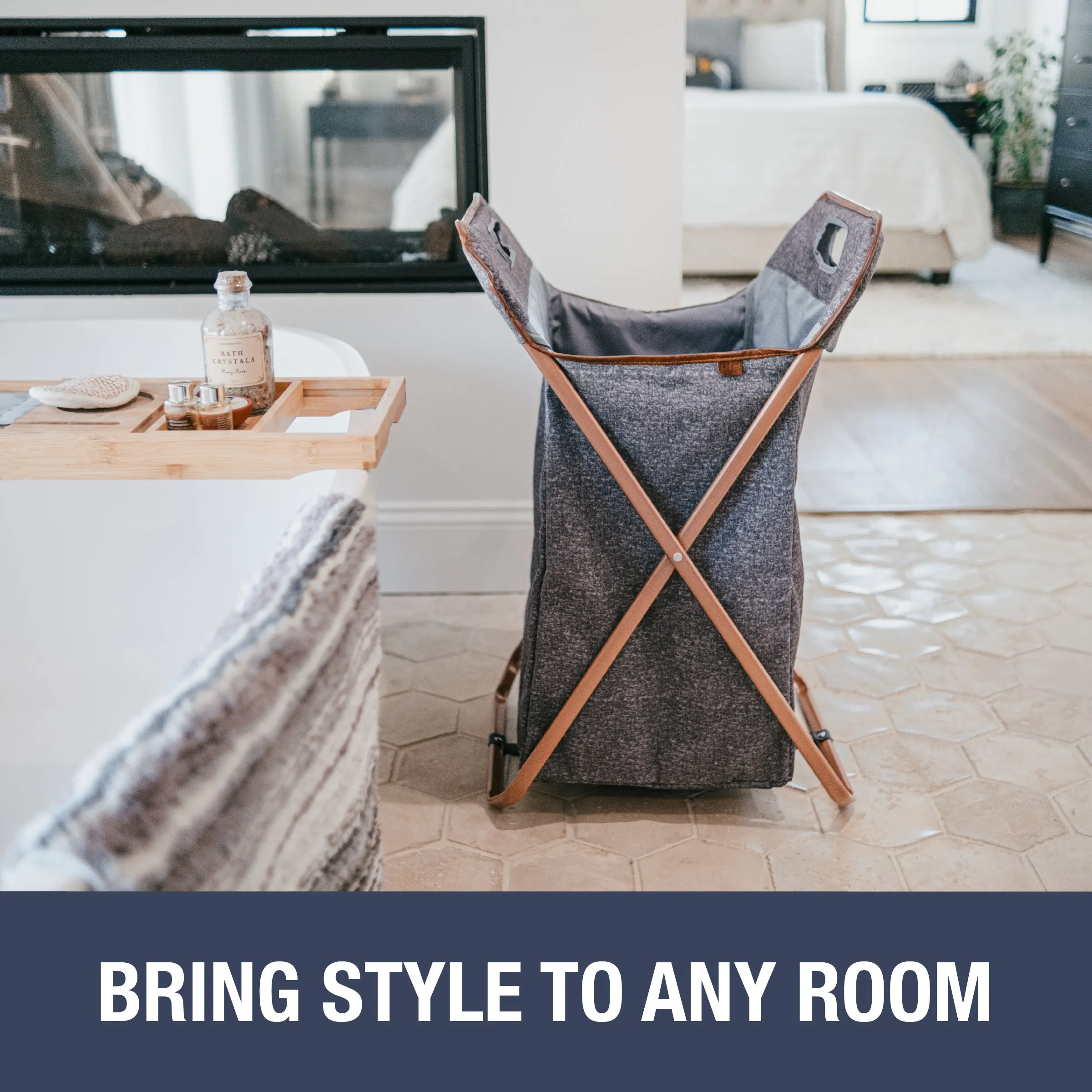LUXE X-Frame Laundry Hamper