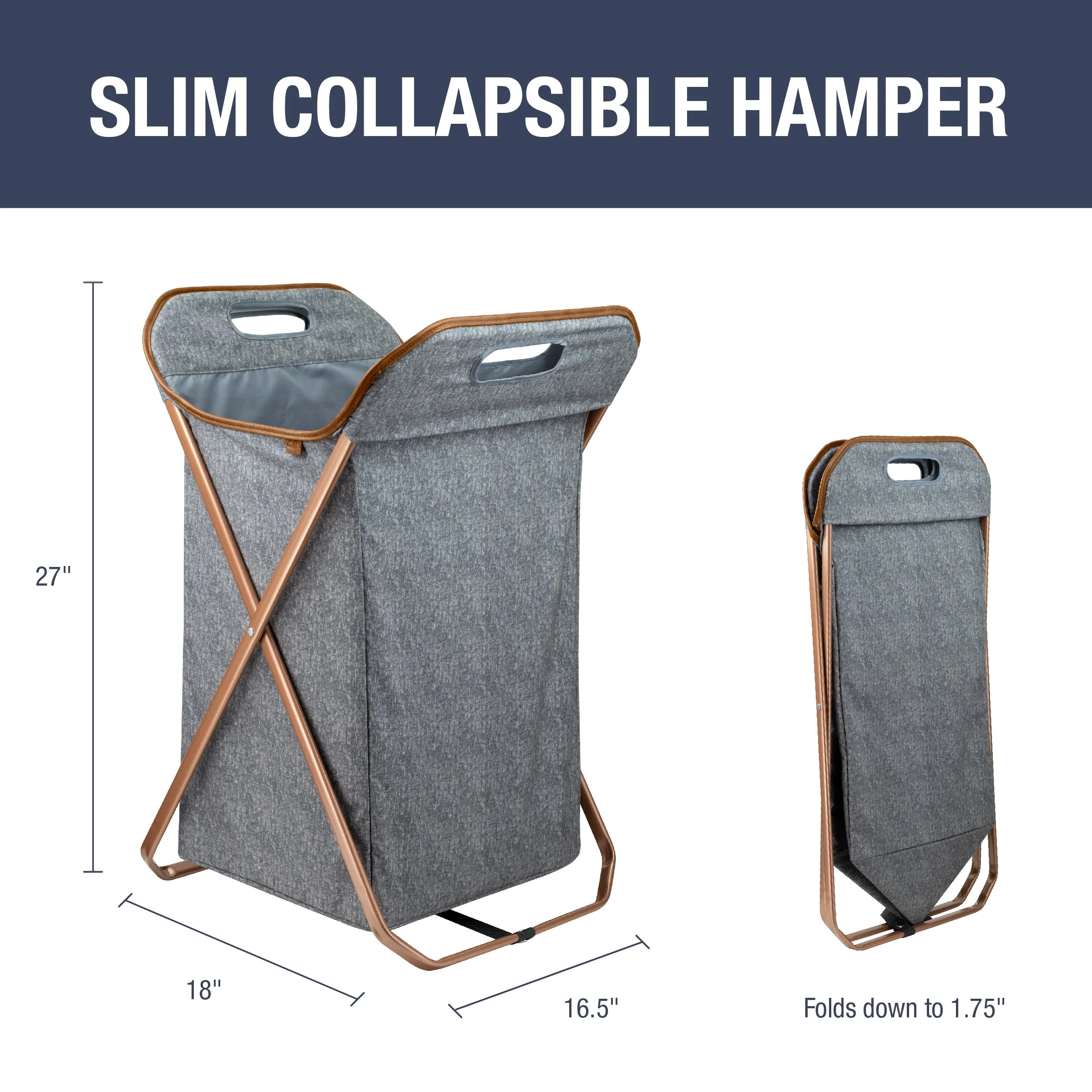 LUXE X-Frame Laundry Hamper