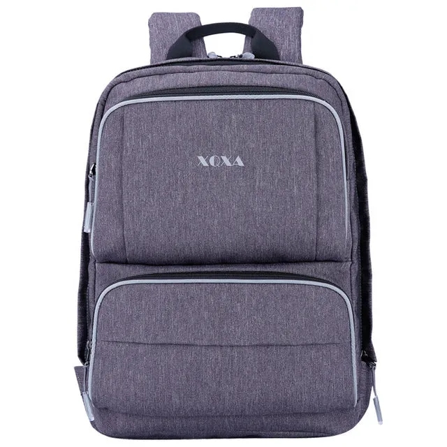 XQXA 17.3 Laptop Backpack with USB Charging Port Business Bag Notebook Computer Casual Daypack for Men and Women School Travel