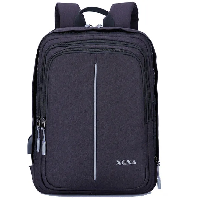 XQXA 17.3 Laptop Backpack with USB Charging Port Business Bag Notebook Computer Casual Daypack for Men and Women School Travel