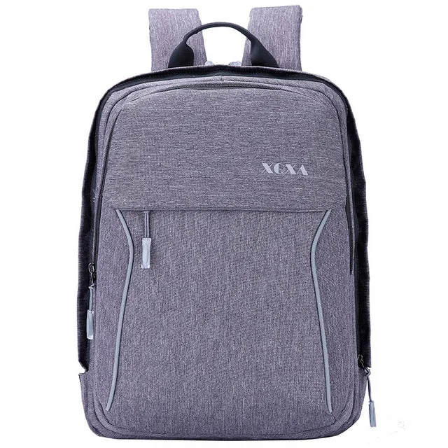 XQXA 17.3 Laptop Backpack with USB Charging Port Business Bag Notebook Computer Casual Daypack for Men and Women School Travel