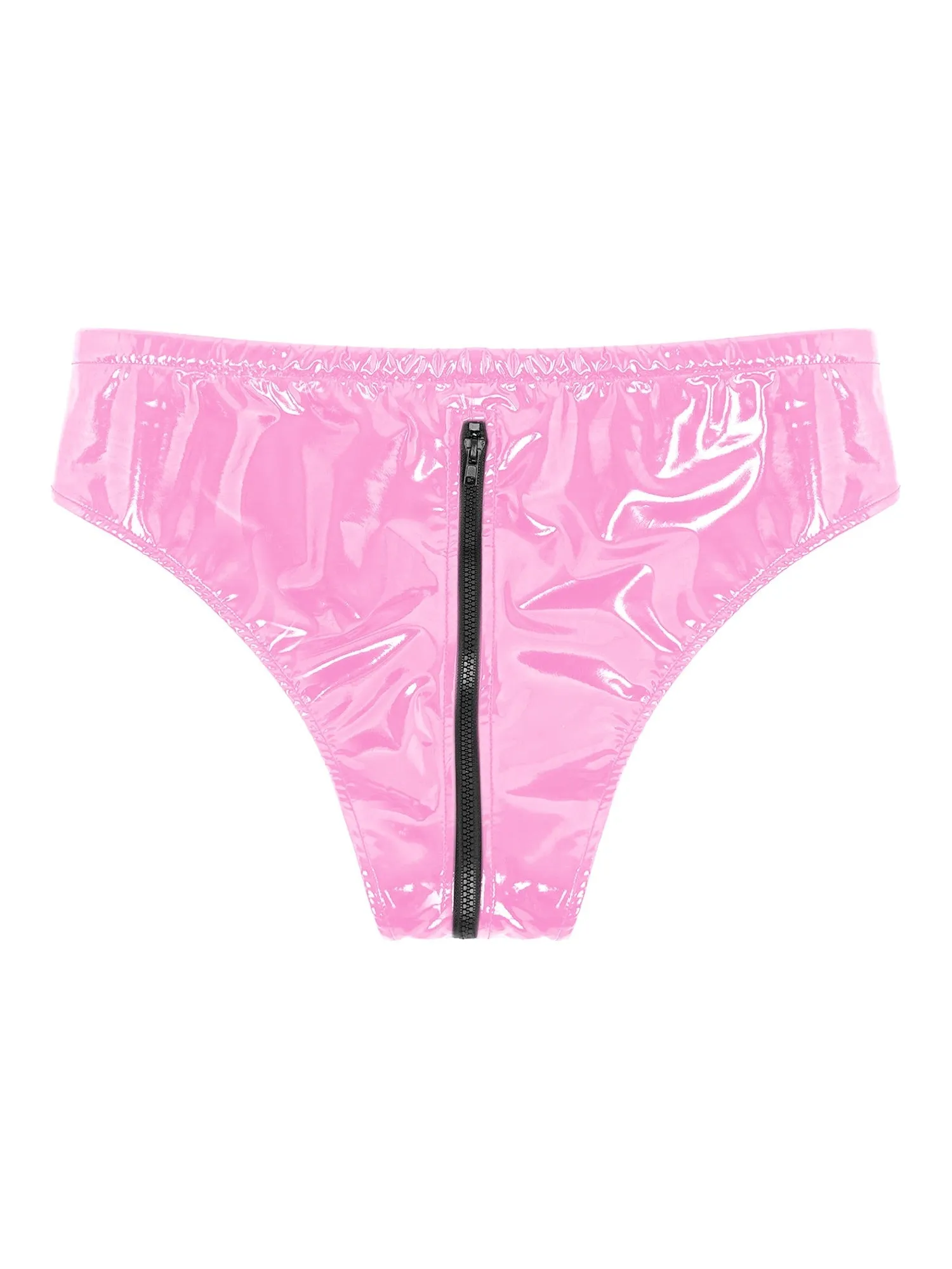 Zip Around Latex Briefs