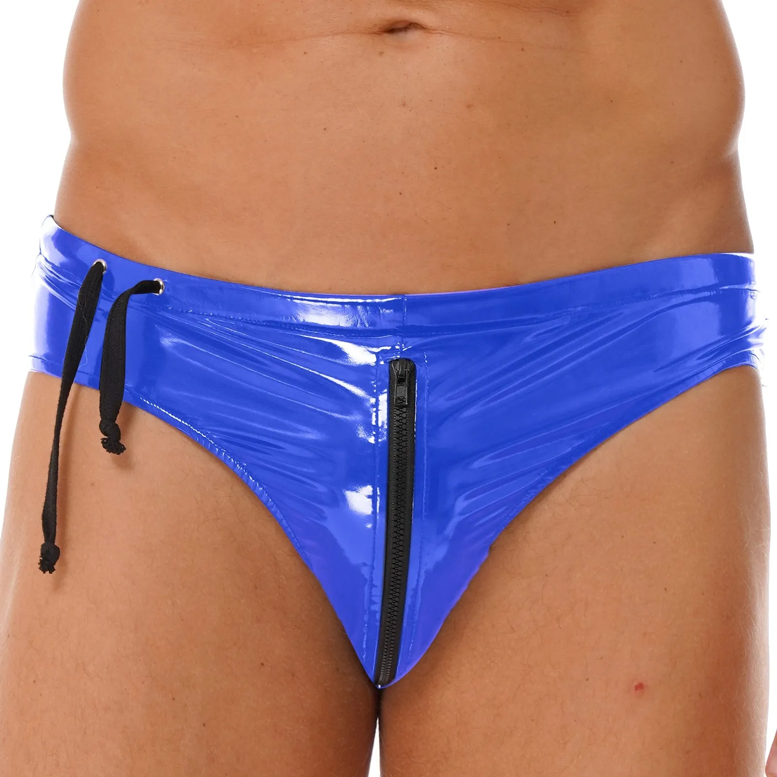 Zip Around Latex Briefs