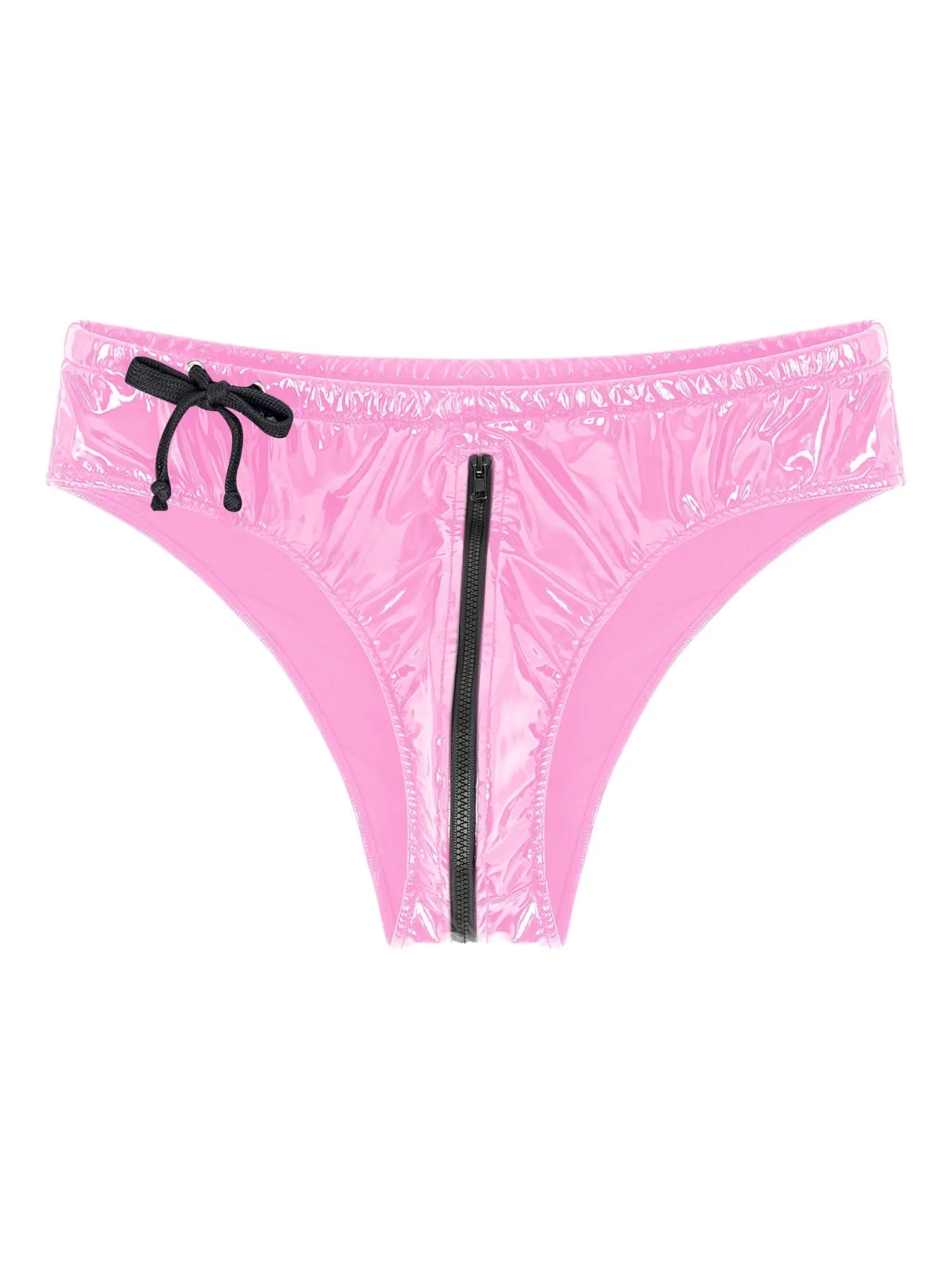 Zip Around Latex Briefs