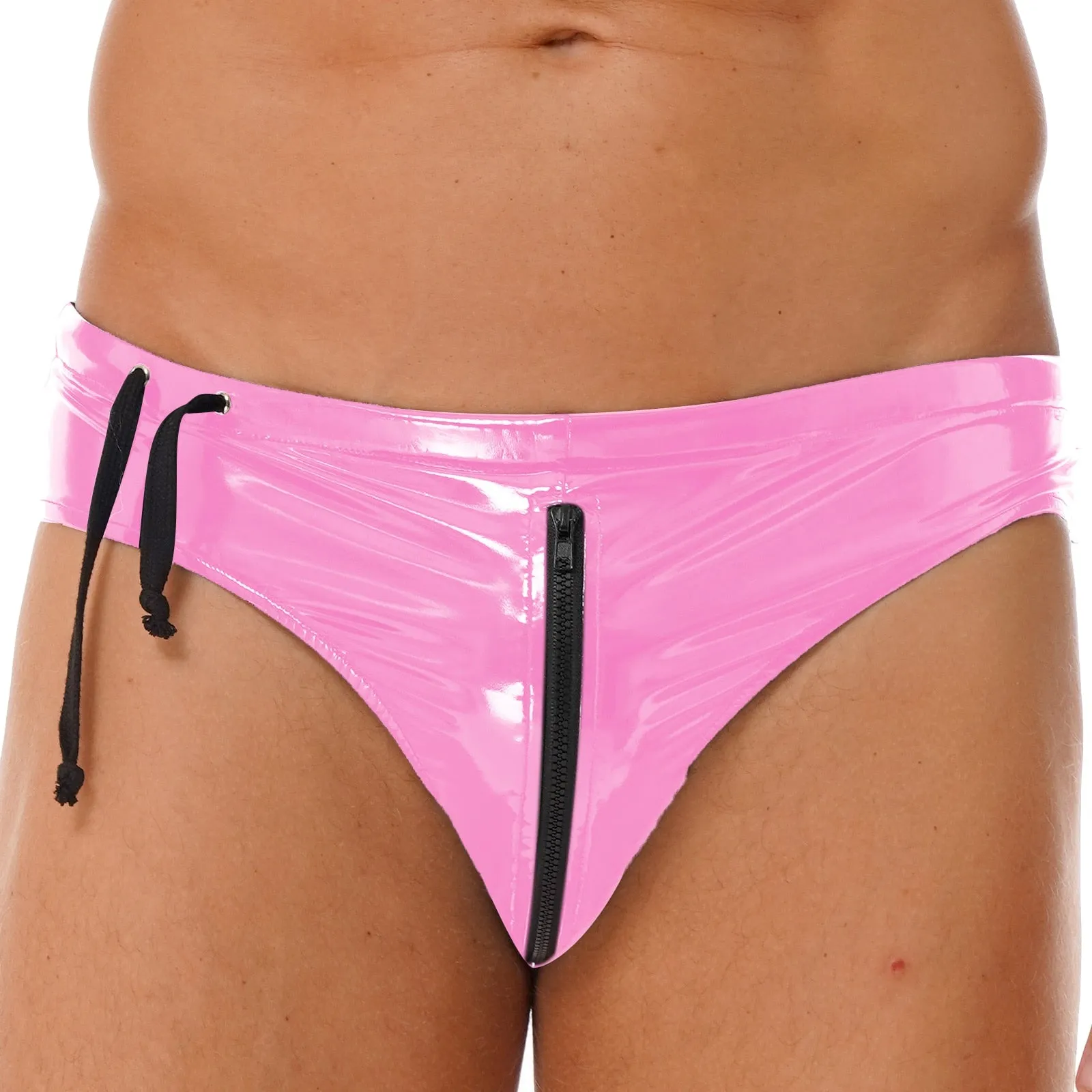 Zip Around Latex Briefs